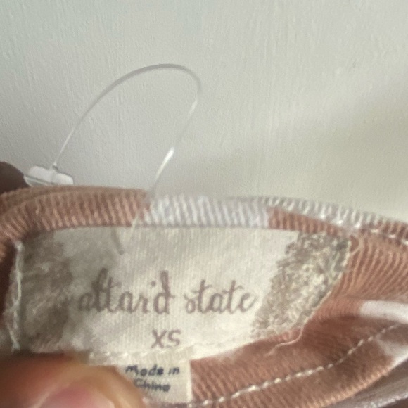 Altar'd State Cow Print Mini Skirt with Fringe - Brown and Cream - Picture 4 of 5